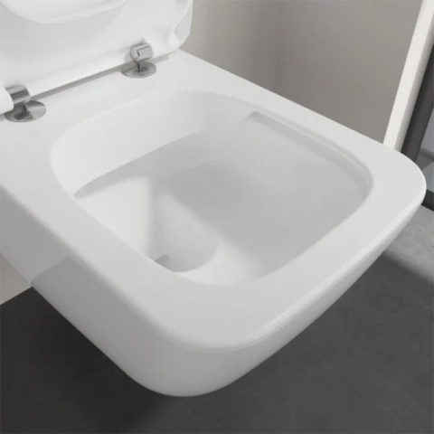 Set vas WC suspendat, Villeroy & Boch, Venticello/Collaro, cu capac soft close și quick release, alb [6]
