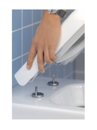 Set vas WC Villeroy & Boch, O.Novo, suspendat, cu capac soft close si quick release, alb [2]