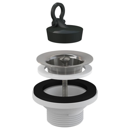 Set ventil si sifon flexibil pentru lavoar, Alcadrain [1]