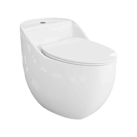Obiecte Sanitare - Set WC monobloc, Spectrum, Olimpos, Rimless Protect, cu capac și rezervor, alb
