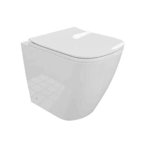 Vase wc - Set WC stativ, Spectrum, Tyber Rimless Protect, 35 x 51 cm, alb
