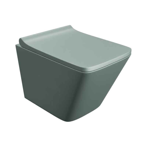 Vase wc - Set WC suspendat Spectrum Lima Grey, Rimless Protect,  34x48.5cm , gri mat