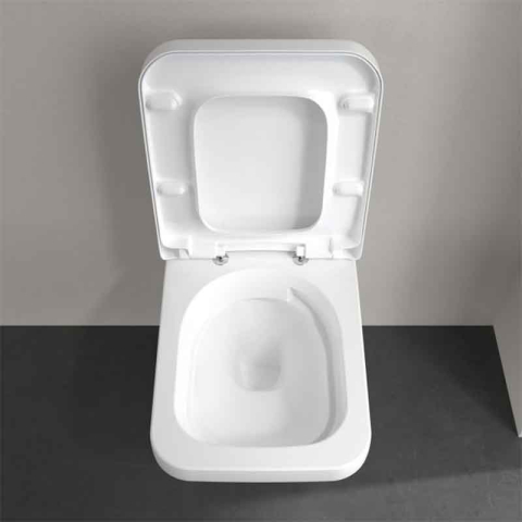 Set WC suspendat Villeroy&Boch, Architectura, TwistFlush, cu capac soft close, quick release, alb [7]