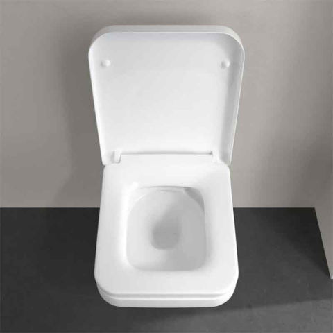 Set WC suspendat Villeroy&Boch, Architectura, TwistFlush, cu capac soft close, quick release, alb [6]