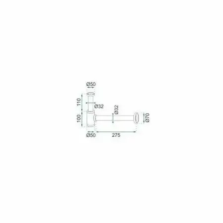Sifon auriu lavoar cu ventil Click-Clack universal Rea Bez [5]