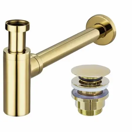 Sifon auriu lavoar cu ventil Click-Clack universal Rea Bez [3]
