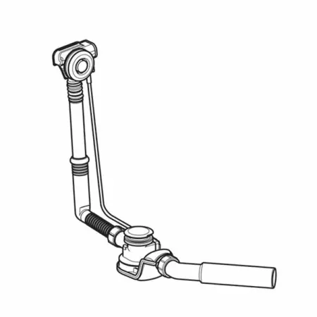 Sifon cada cu push-control Geberit 52 mm crom [1]