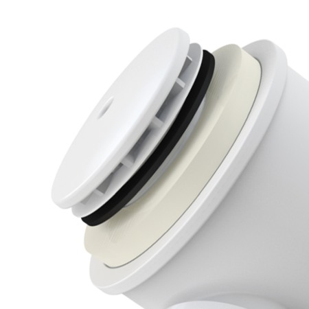 Sifon cadita Alcaplast, dus cu inaltime mare, 72 mm, alb [2]