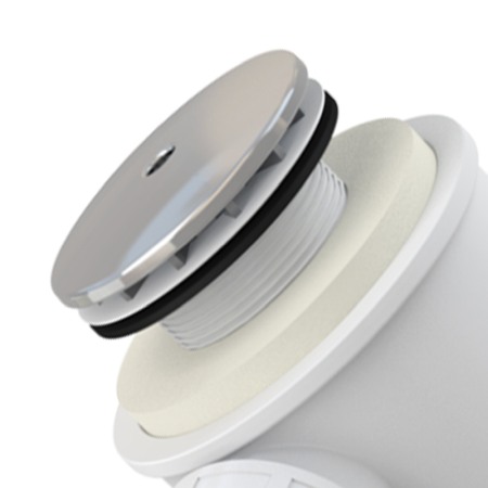 Sifon cadita dus Alcaplast, 66 mm, cu inaltime redusa, cu cot evacuare, crom [2]