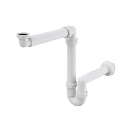 Accesorii baie - Sifon cu economie de spatiu Alcadrain cu piulita 5/4