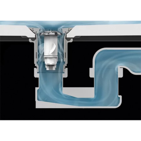 Sifon cu preaplin ascuns, Villeroy & Boch, ViFlow, cu capac ventil crom [2]