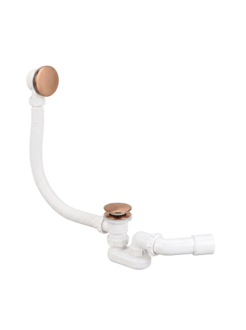 Accesorii baie - Sifon cada Rea click-clack cupru periat PVD 48 mm preaplin universal