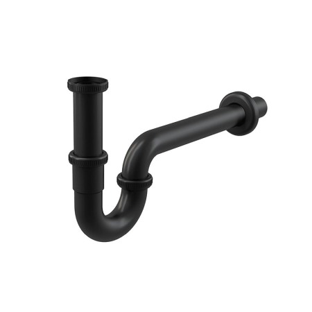 Accesorii baie - Sifon de lavoar negru AlcaPlast, cu piulita, DN32