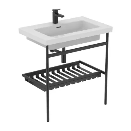 Sifon estetic pentru lavoar Ideal Standard Multisuite cilindric negru mat [3]
