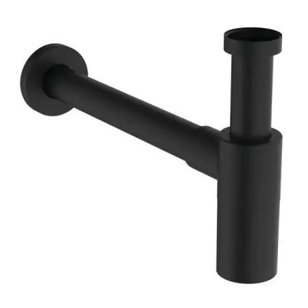 Accesorii baie - Sifon estetic pentru lavoar Ideal Standard Multisuite cilindric negru mat