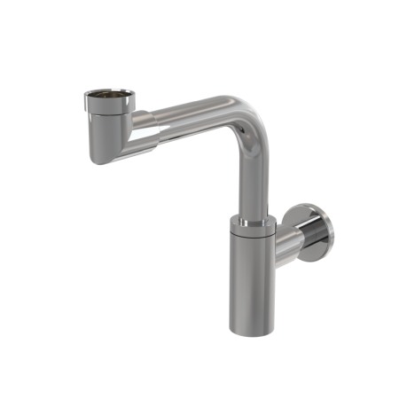 Accesorii baie - Sifon lavoar Alcaplast, metal. pentru economie de spatiu, crom
