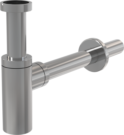 Accesorii baie - Sifon lavoar dn 32, design metal, rotund - a400