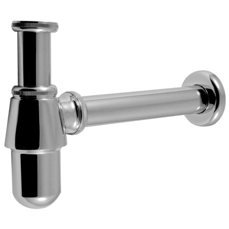 Accesorii baie - Sifon lavoar, Ferro, cu pahar, crom