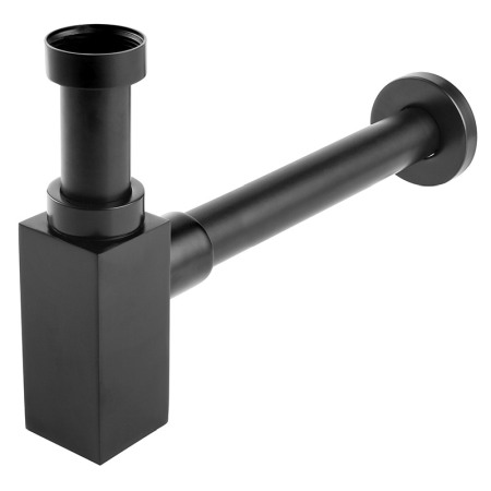 Accesorii baie - Sifon lavoar, Ferro, Quadro, negru mat
