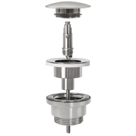 Sifon lavoar universal + Ventil tip Click-Clack Inox periat, Rea [3]