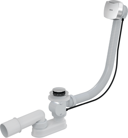 Accesorii baie - Sifon pentru cada automat, ventil cu preaplin, cromat diametru 50 mm