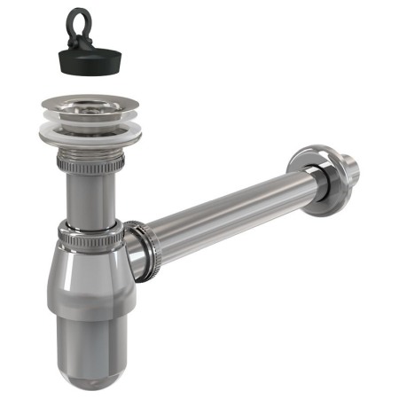 Accesorii baie - Sifon pentru lavoar, Alcadrain, cu ventil, DN32, crom