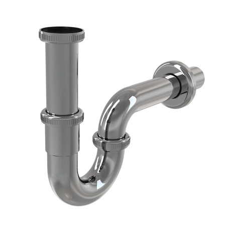 Accesorii baie - Sifon pentru lavoar, AlcaPlast, cu piulita 5/4", DN32, crom