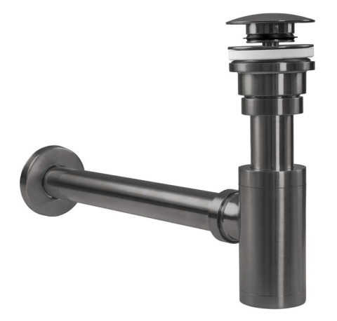 Sifon pentru lavoar Rea cu Dop klik-klak titan [6]