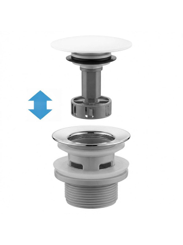 Sifon pentru lavoar REA Flow alb [4]