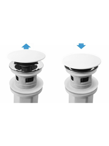 Sifon pentru lavoar REA Flow alb [5]