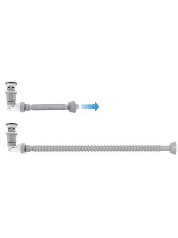 Sifon pentru lavoar REA Flow crom [2]