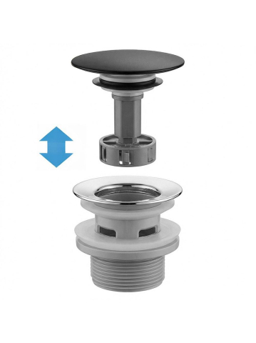 Sifon pentru lavoar REA Flow negru [3]