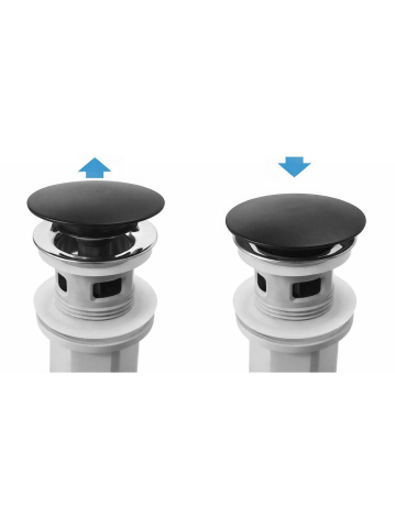 Sifon pentru lavoar REA Flow negru [4]