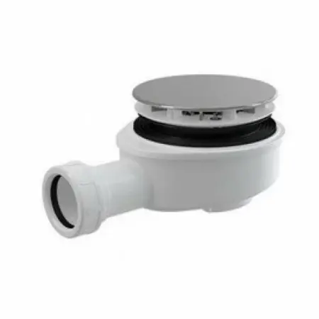 Sifoane si ventile cadita dus - Sifon plat pentru cuva dus Roth D-90 crom