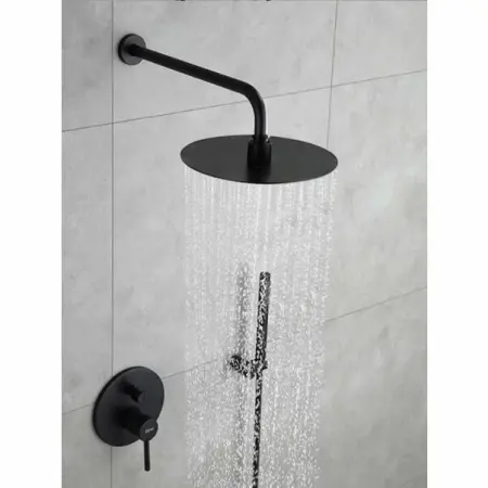 Sistem de dus cu baterie monocomanda Rea Lungo negru mat [6]