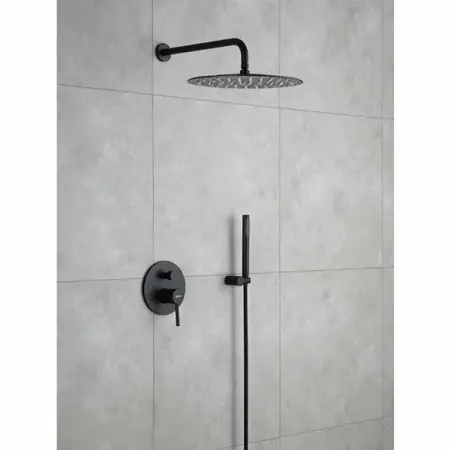 Sistem de dus cu baterie monocomanda Rea Lungo negru mat [7]