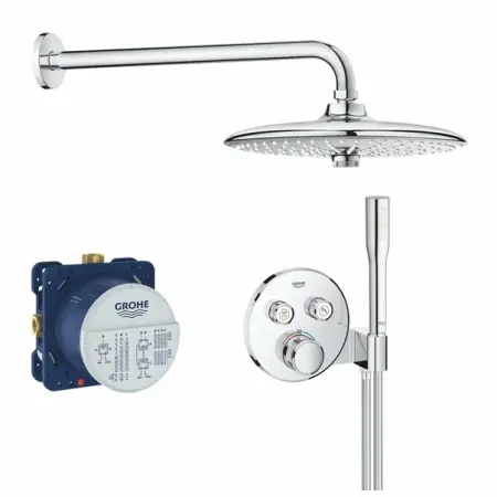 Sisteme de dus incastrate - Sistem de dus cu termostat Grohe Grohtherm SmartControl palarie dus Euphoria 260