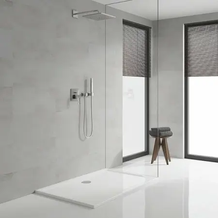 Sistem de dus incastrat Grohe Eurocube Perfect Rainshower Mono 310 Cube crom [1]