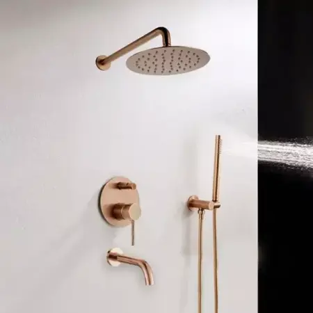 Sisteme de dus incastrate - Sistem de dus incastrat Rea Lungo Rose Gold finisaj lucios
