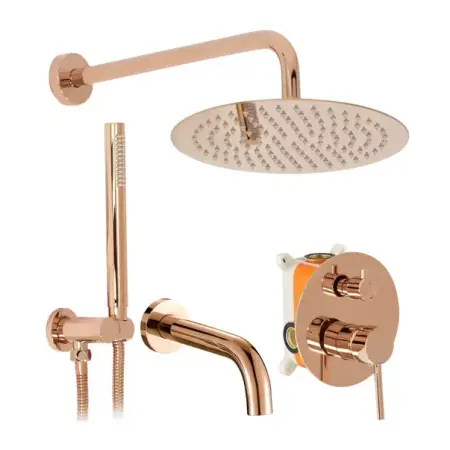 Sistem de dus incastrat Rea Lungo Rose Gold finisaj lucios [1]