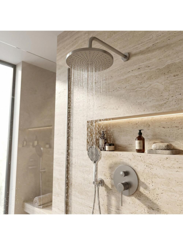 Sistem de dus incastrat Rea Lungo Stripe crom periat [5]