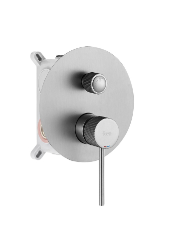 Sistem de dus incastrat Rea Lungo Stripe crom periat [2]