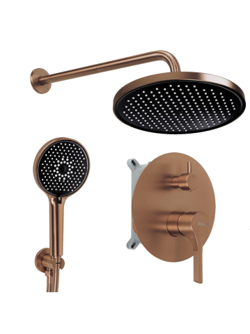 Set dus incastrat Rea Maxim cupru periat BOX montaj ingropat baterie monocomanda [9]
