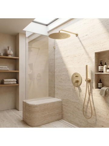 Sistem de dus incastrat Rea Venti + BOX auriu periat [1]