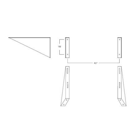 Sistem de montaj fix pentru lavoar, Hatria, Autonomy [1]