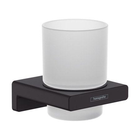 Accesorii baie - Suport de periute, Hansgrohe, AddStoris, negru mat