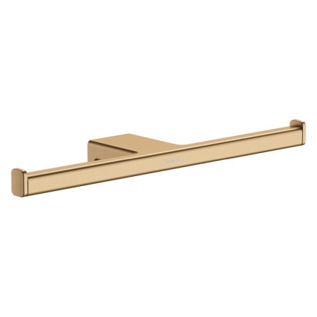 Accesorii toaleta - Suport dublu hartie igienica Hansgrohe, AddStoris, bronz periat