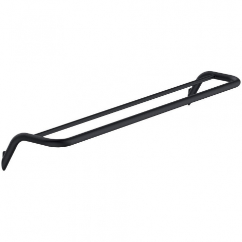 Accesorii baie - Suport dublu prosop Deante Silia negru