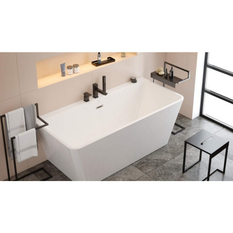 Suport freestanding Deante Mokko cu raft negru/mat [3]