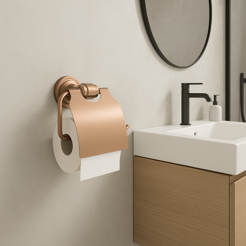 Suport hârtie igienică 16101 Aristo Cupru periat [2]